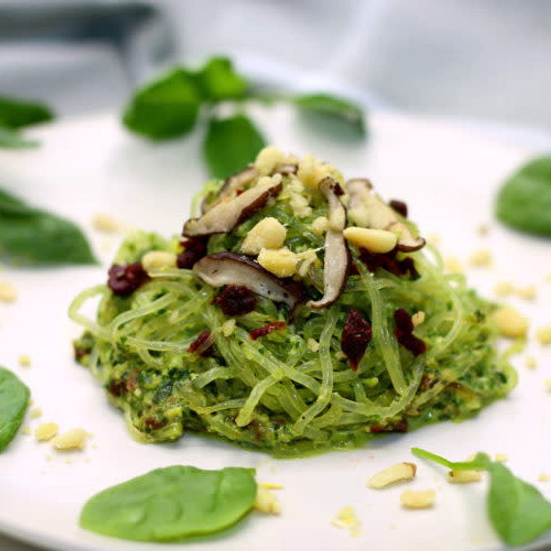 Lazy Lady Pesto Noodles