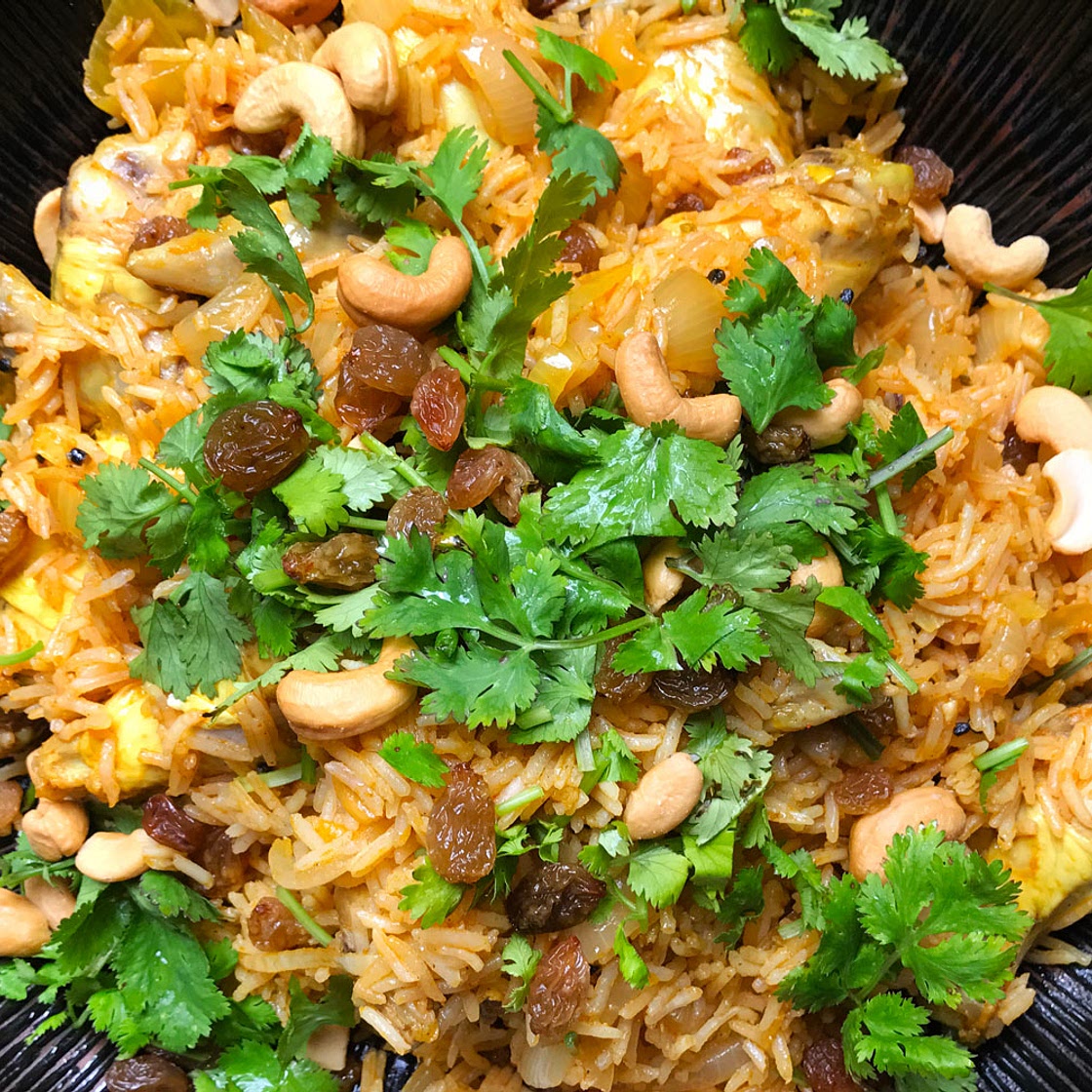 Singapore Chicken Briyani