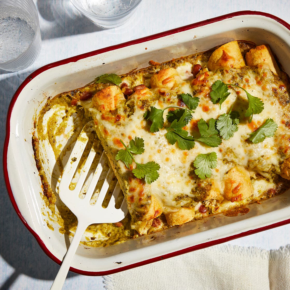 Green Chile & Chicken Enchiladas