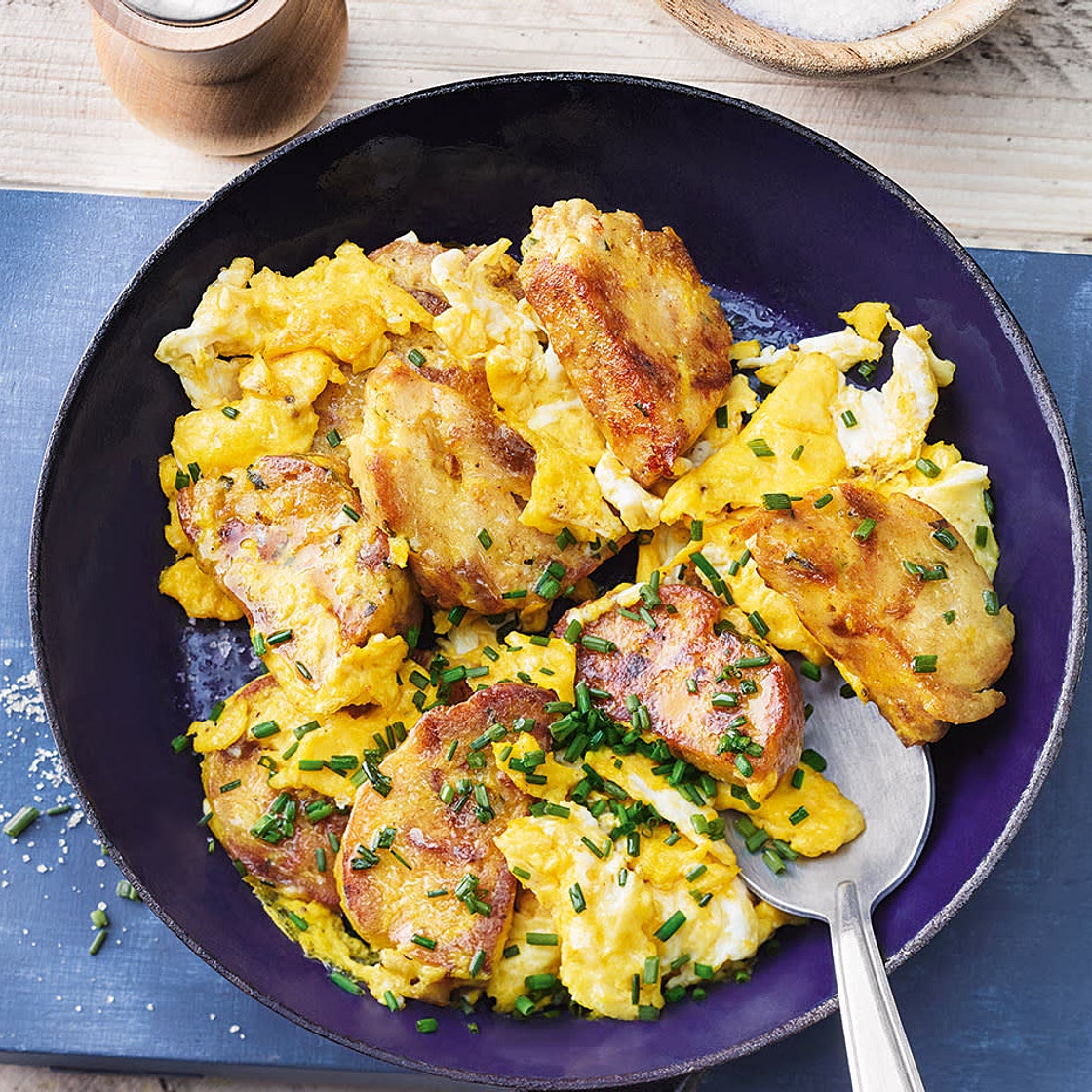 Knödel mit Ei
