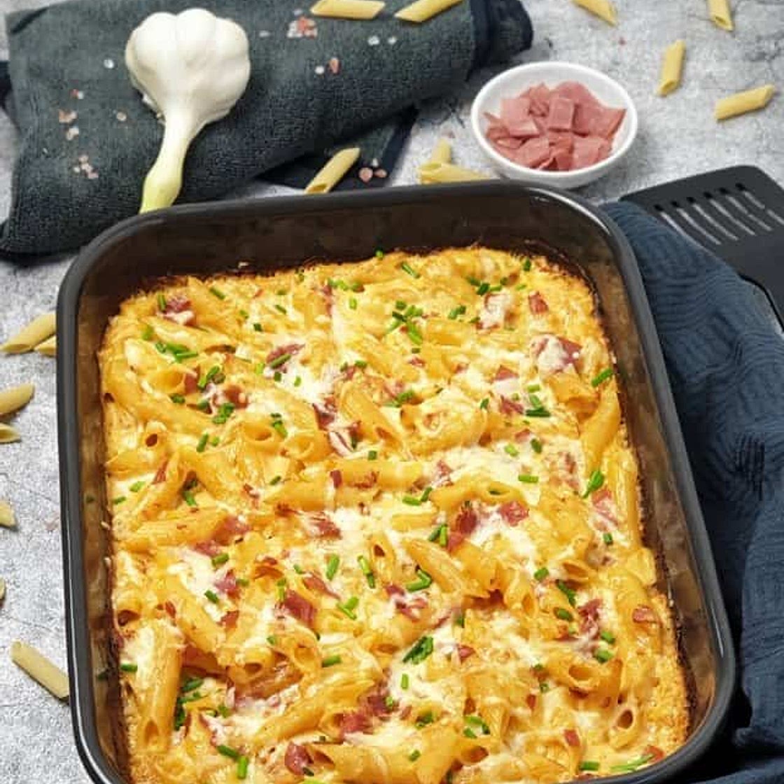 Nudel Schinken Gratin (Mix ohne fix)