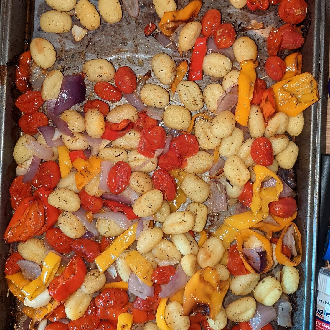 Crispy Sheet Pan Gnocchi and Veggies