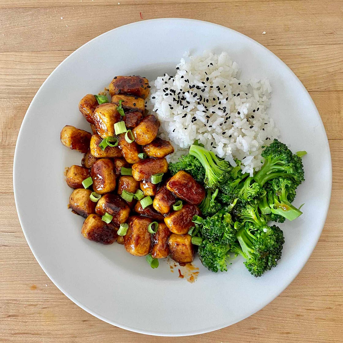 Crispy Teriyaki Tofu