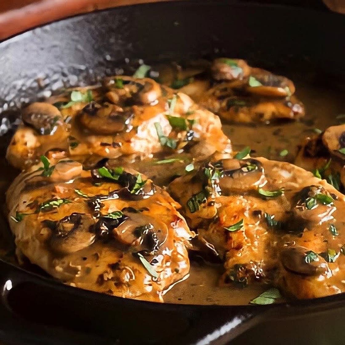 Creamy Chicken Marsala!