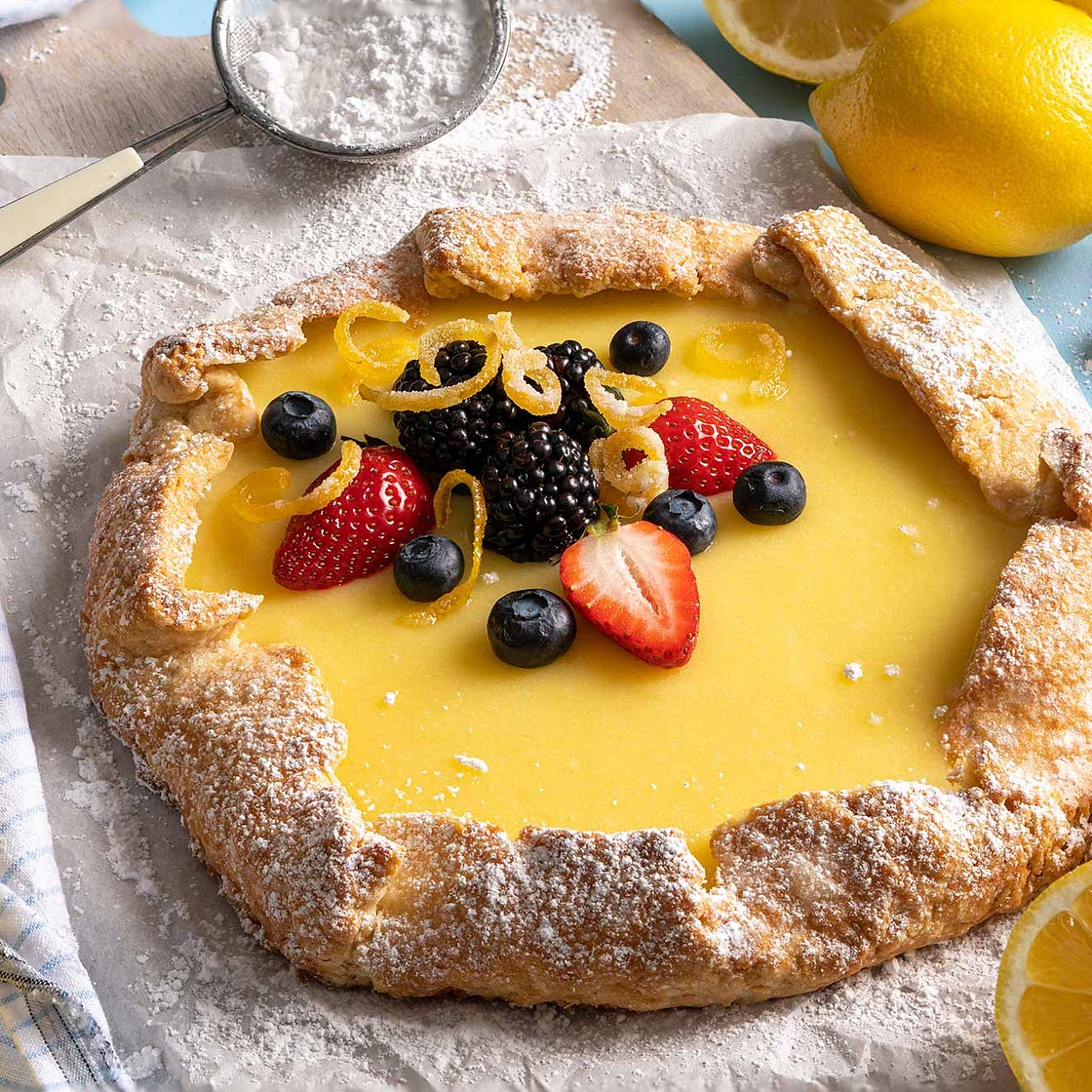 Lemon Curd Galette