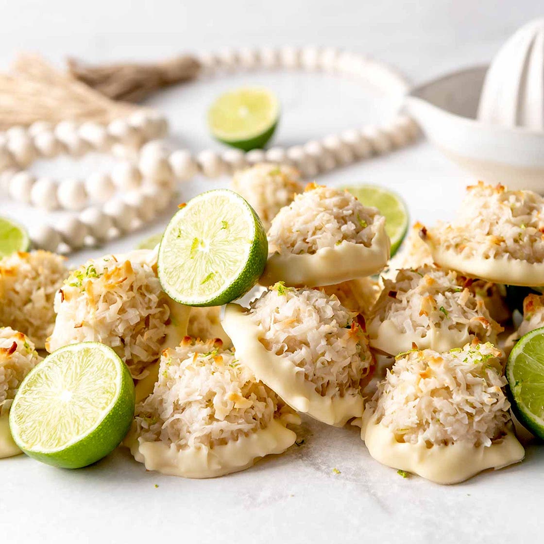Coconut Lime Macaroons