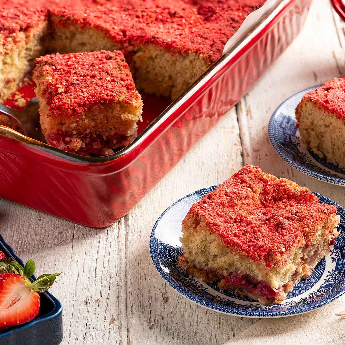 Strawberry Buttermilk Coffee Cake