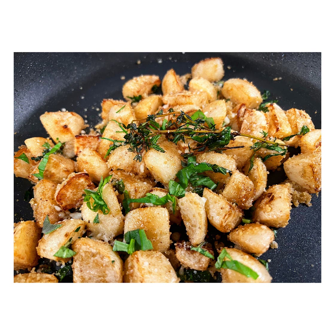 Parmesan Crusted Brown Butter Turnips