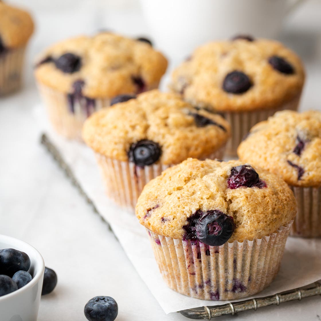 Easy Gluten Free Banana Blueberry Muffins