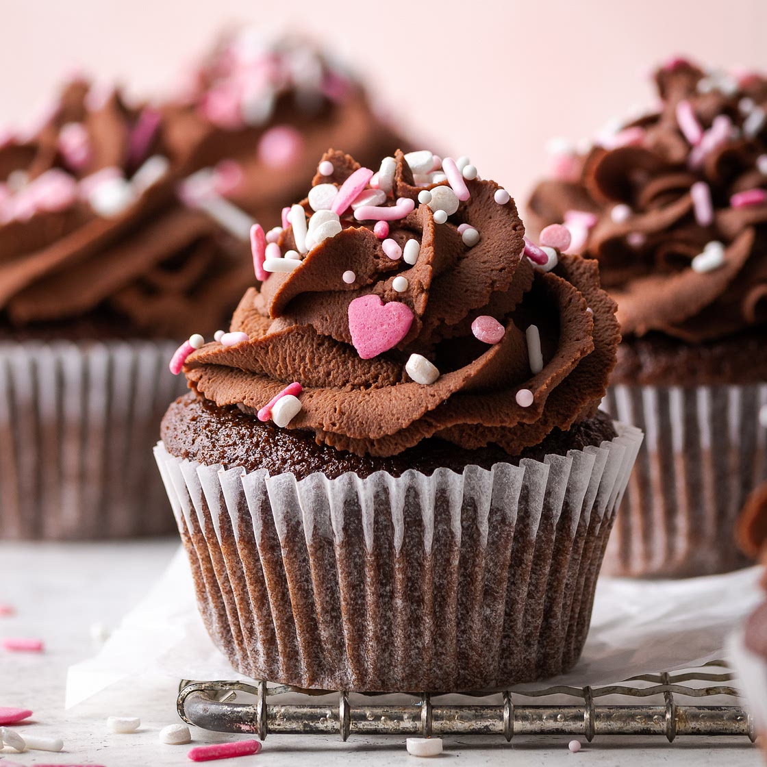 Small Batch Gluten Free Chocolate Cupcakes