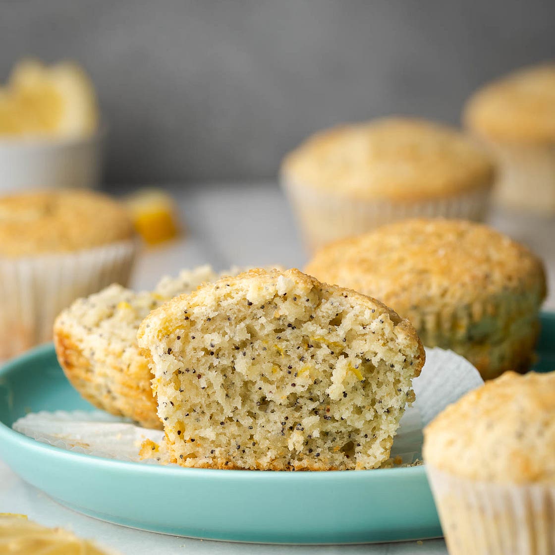 Gluten Free Lemon Poppyseed Muffins
