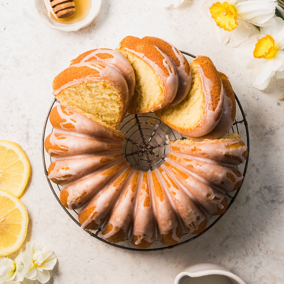 Gluten Free Glazed Lemon Bundt Cake