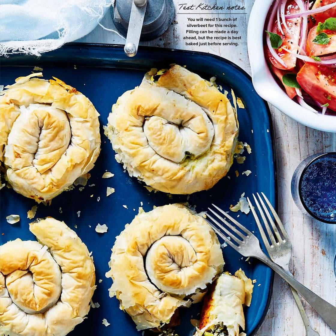 Swiss Chard and Cheese Snails