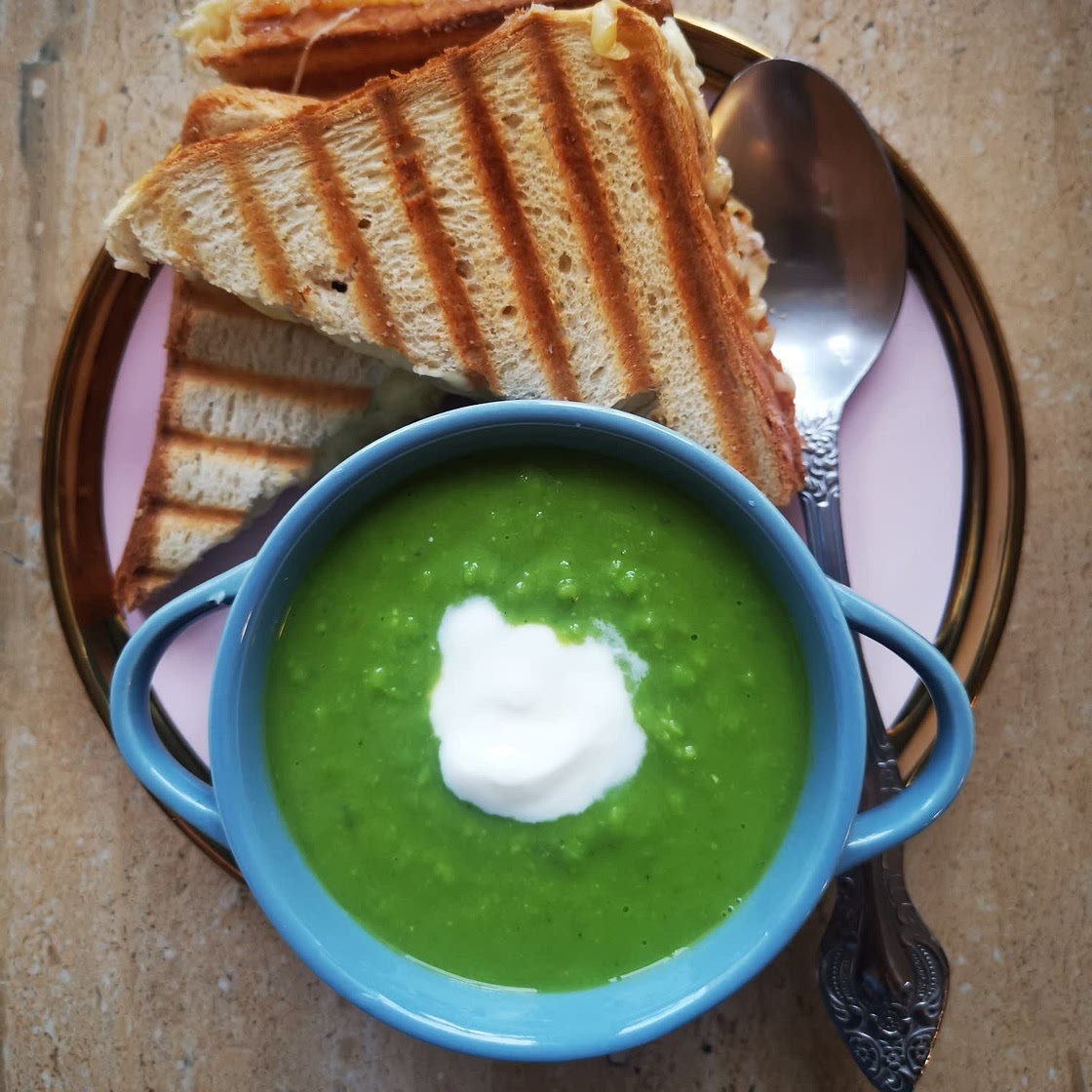 Spring Pea and Fresh Herbs Soup