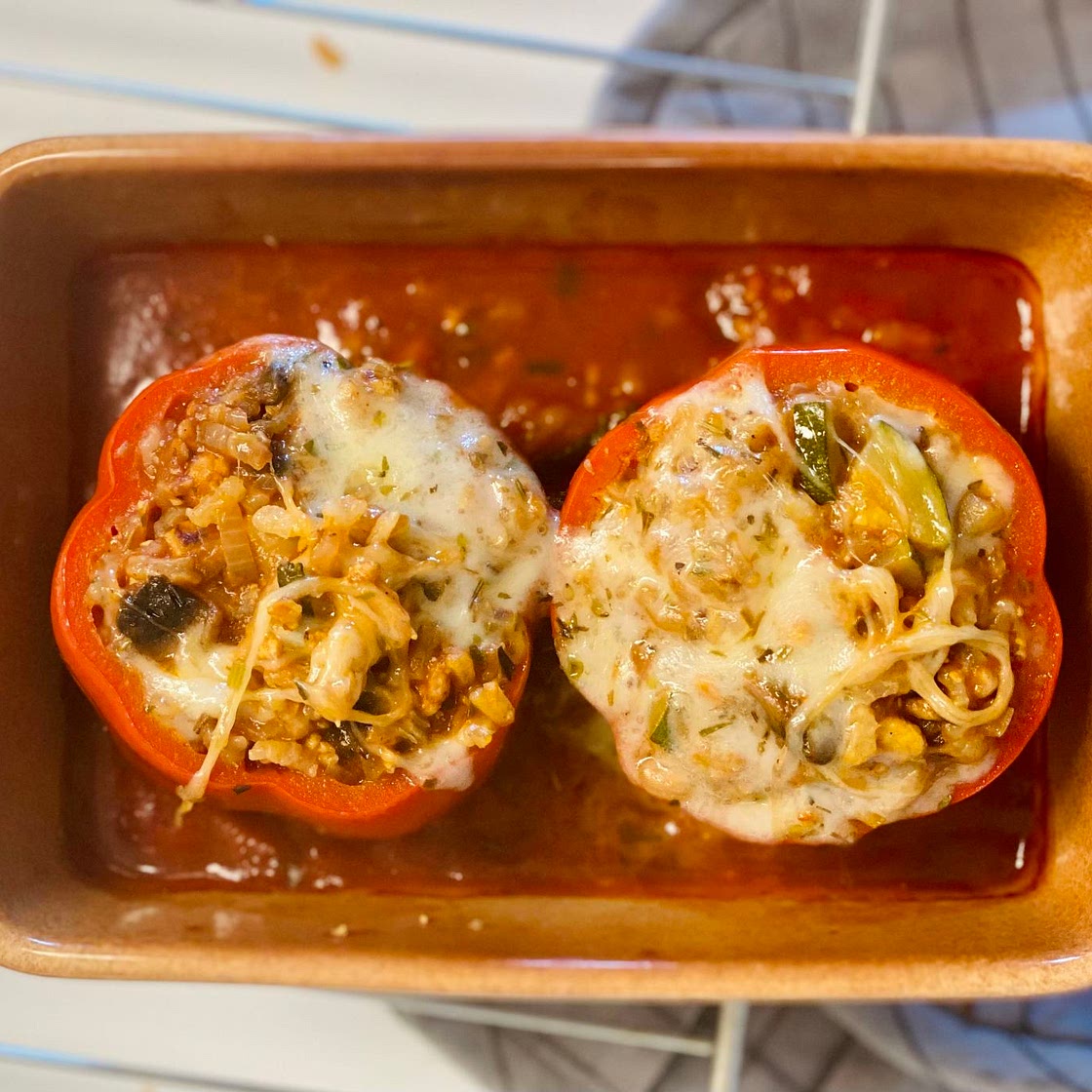 Italian Vegan Stuffed Peppers