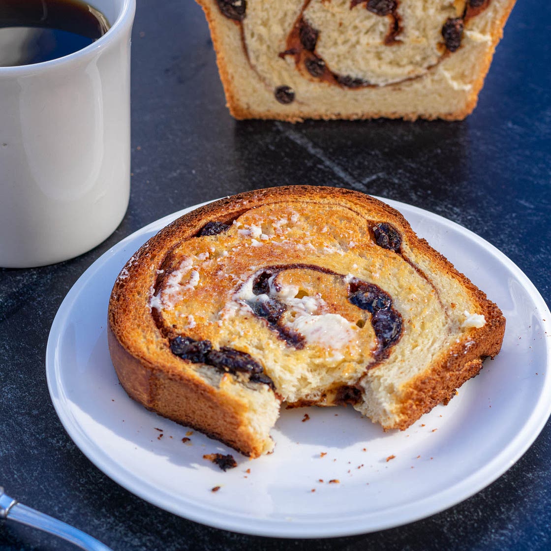 Sourdough Cinnamon Raisin Swirl Bread Recipe