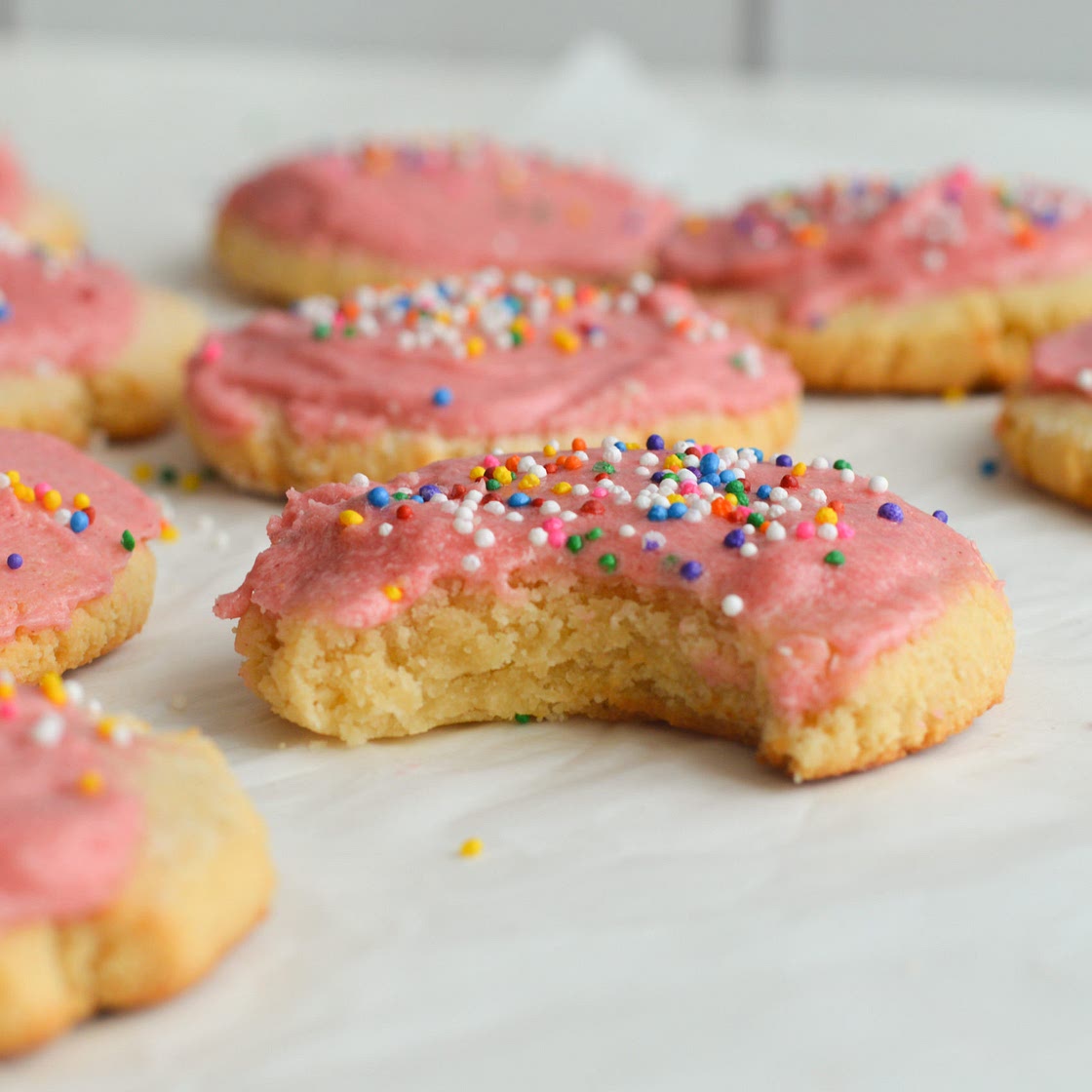 Soft Almond Flour Cookies with Icing
