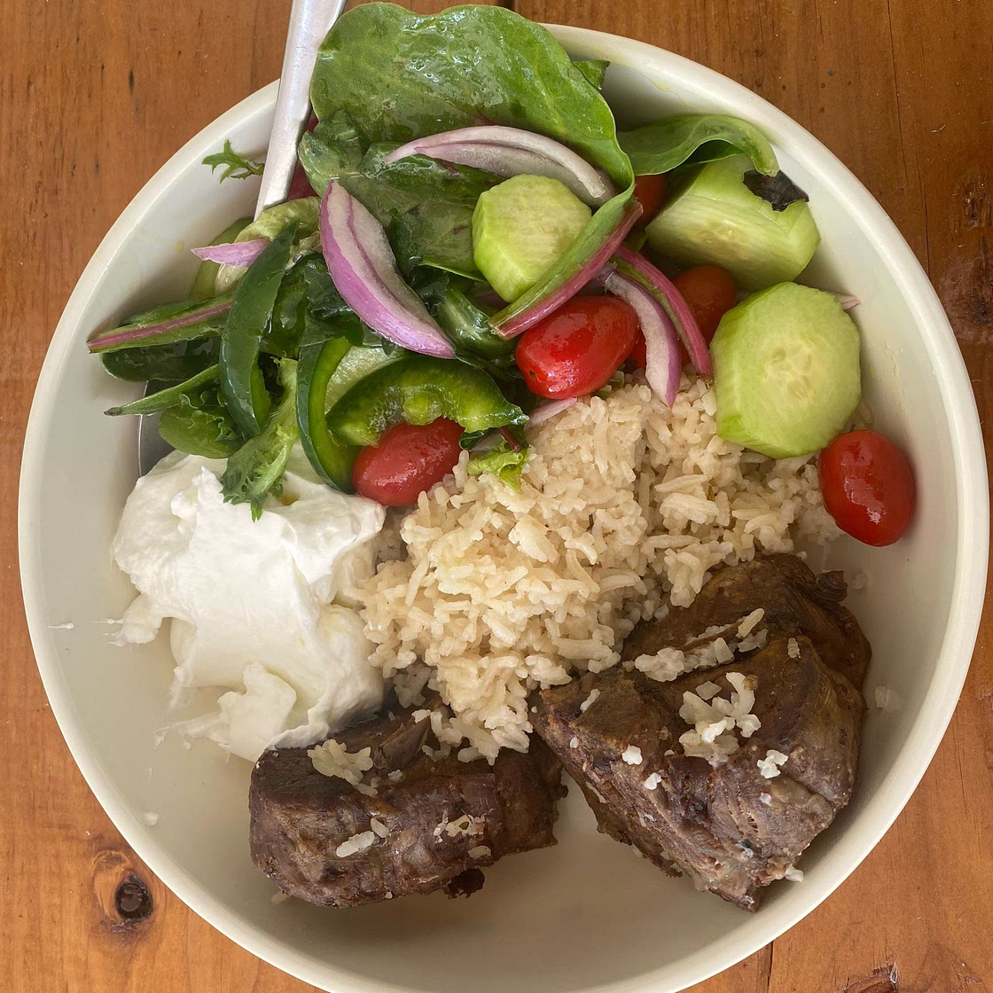 Oven Baked Lamb and Rice Dish
