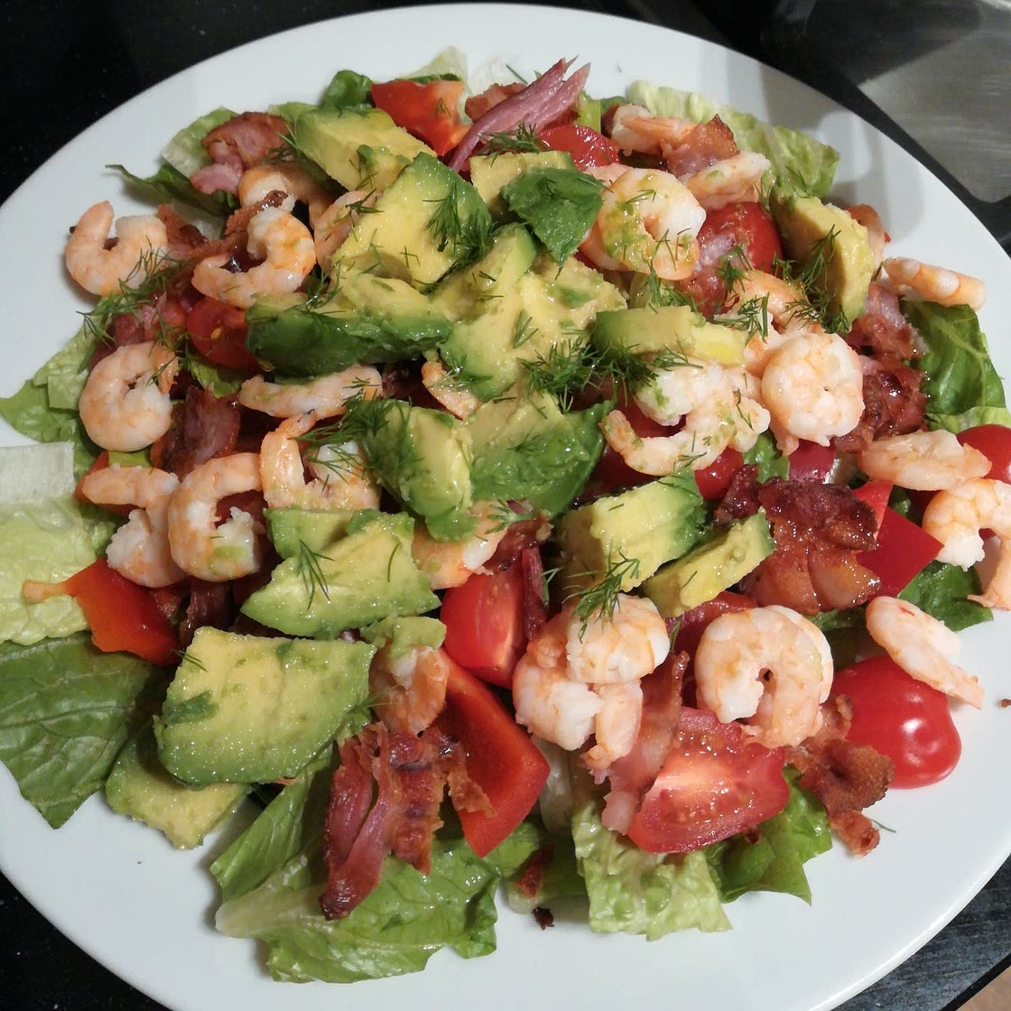 Shrimp BLT Salads