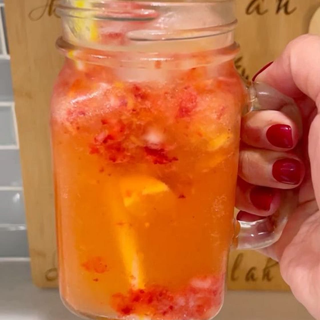 Strawberry mango mocktail