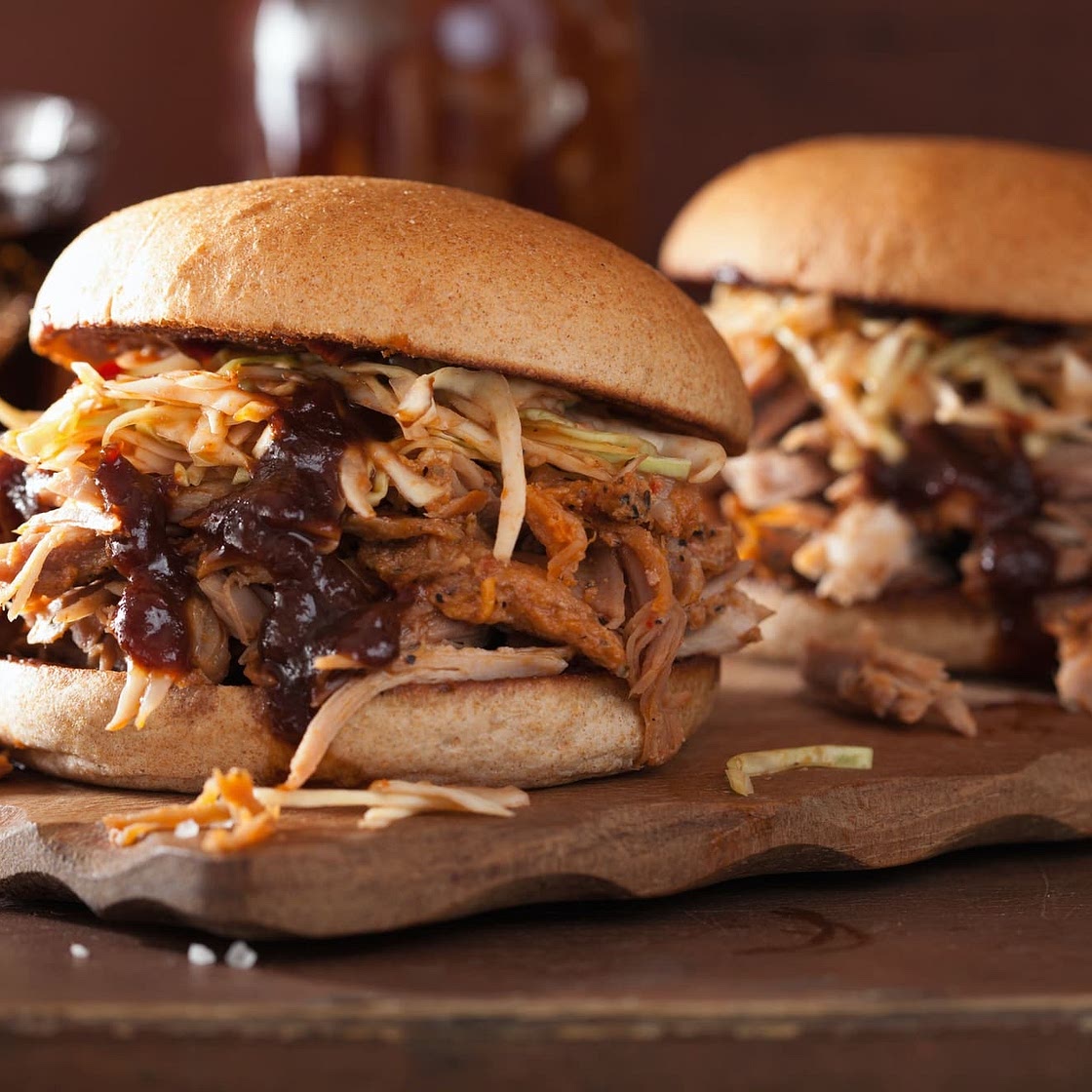 Spicy Pulled Chicken Burger