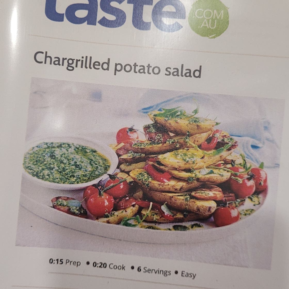 Chargrilled Potato Salad
