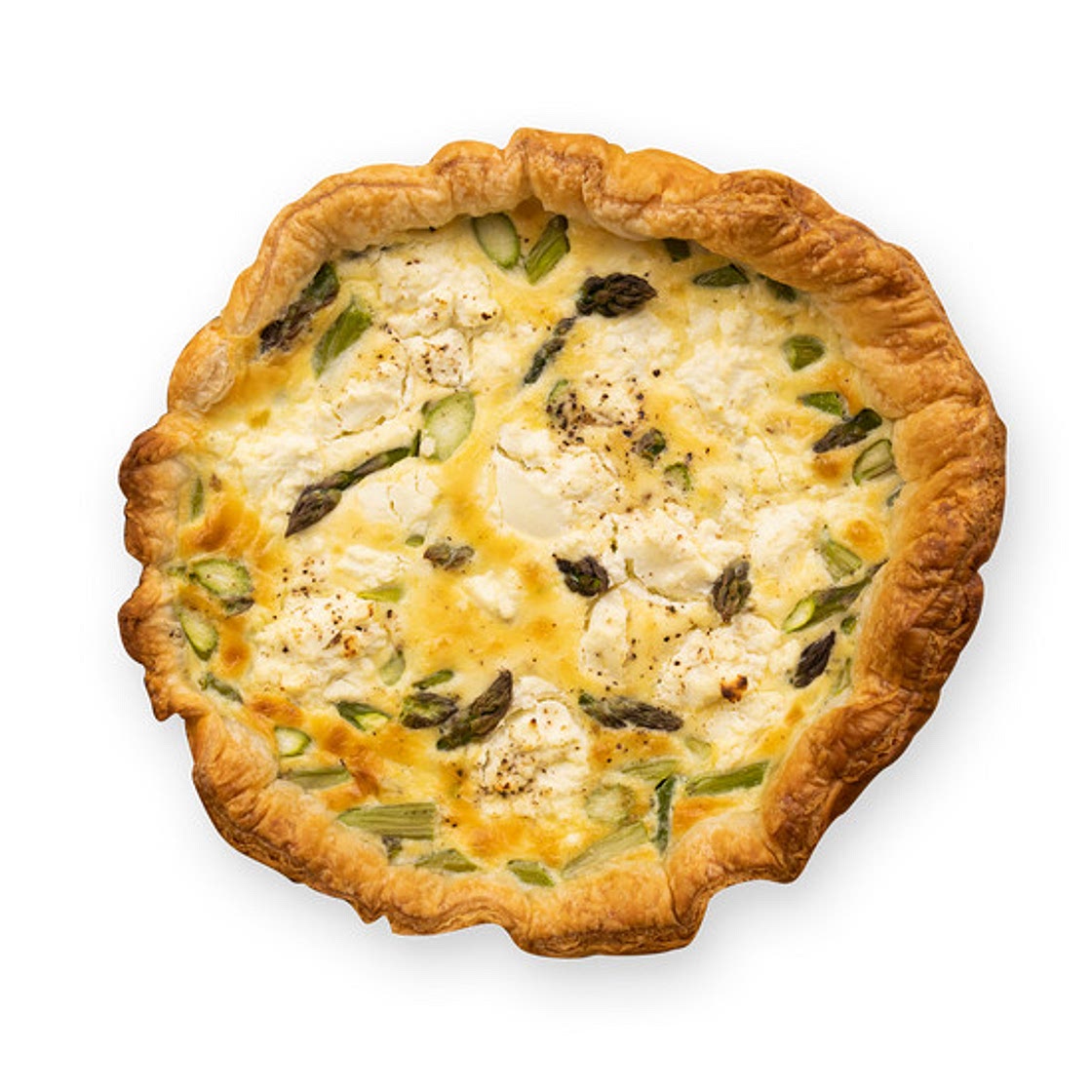 Quiche aux asperges & fromage frais