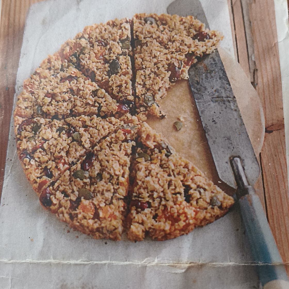 Oat and fruit slices