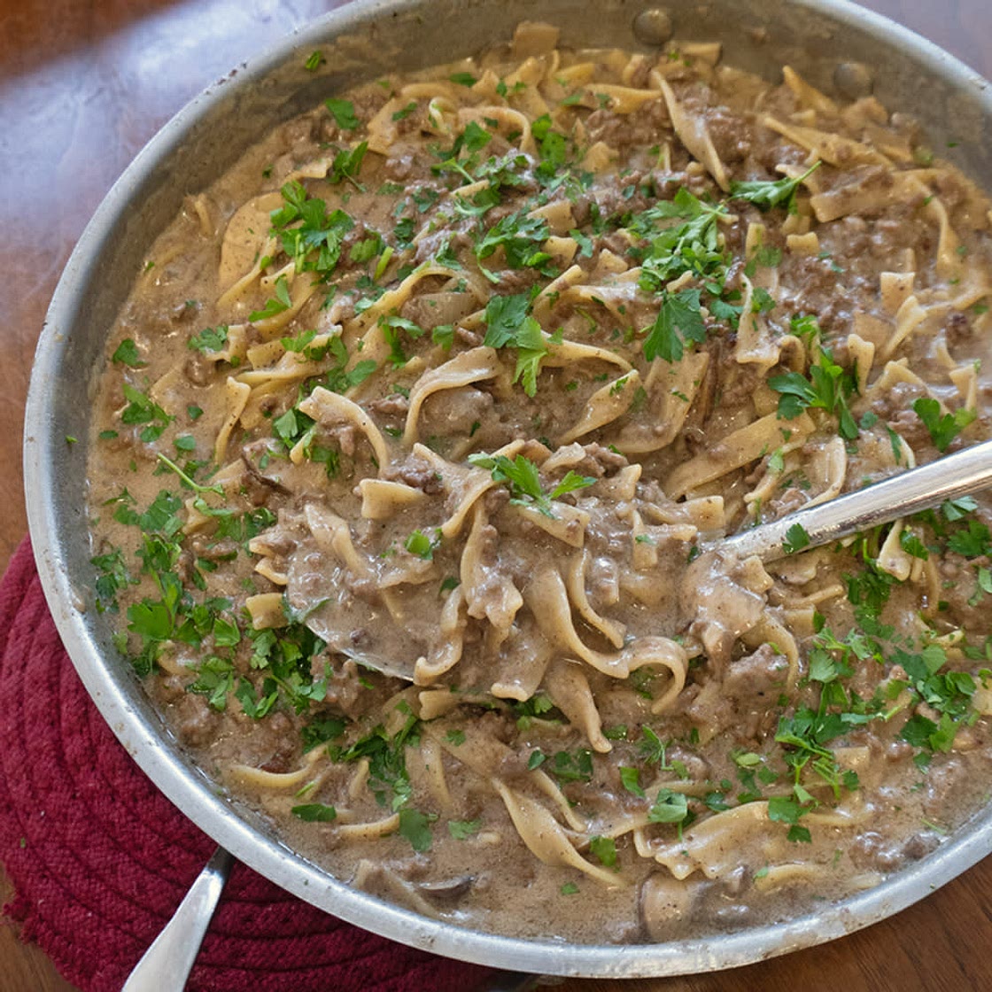 Homestyle Beef Stroganoff from Scratch