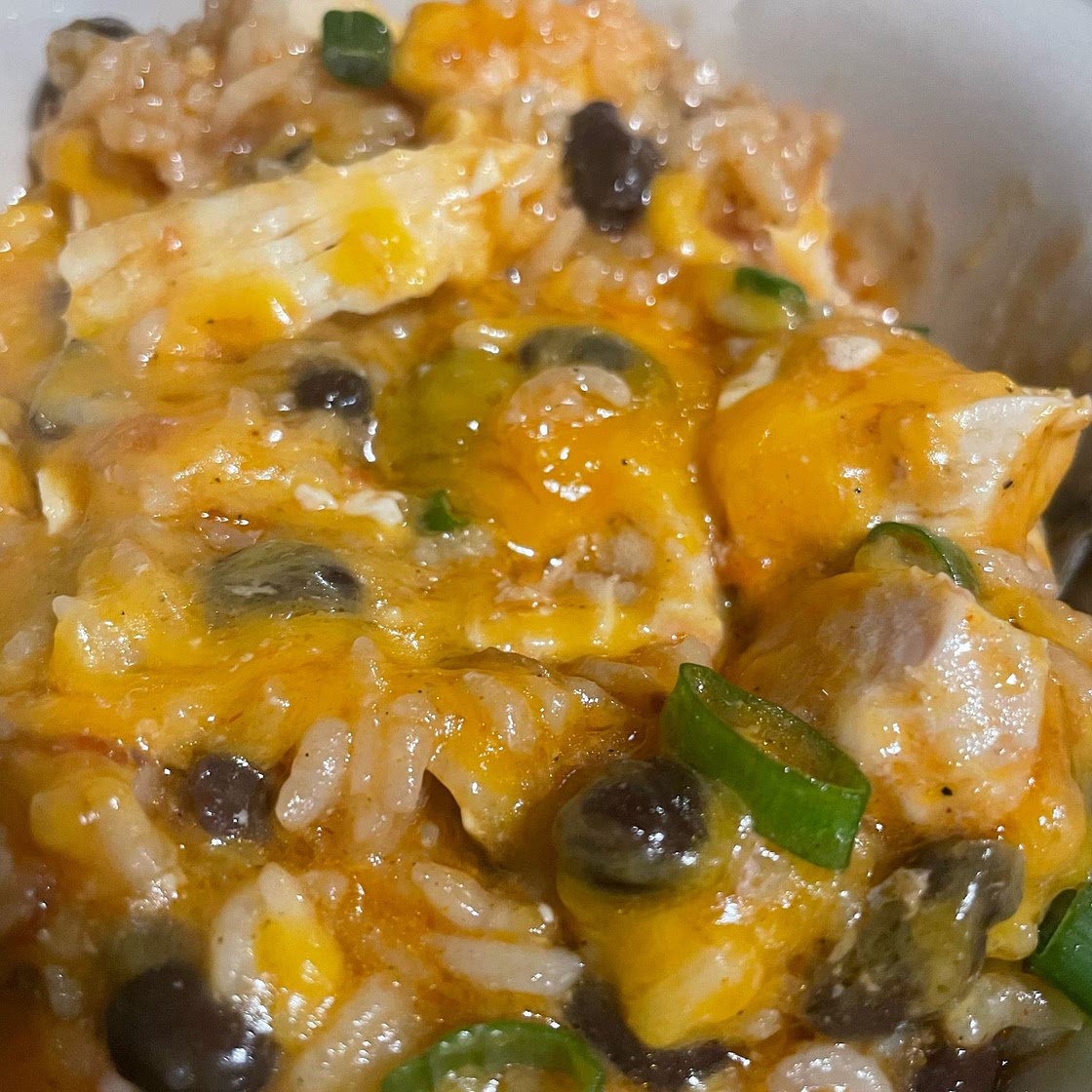 One Dish Chicken, Black Beans, and Rice
