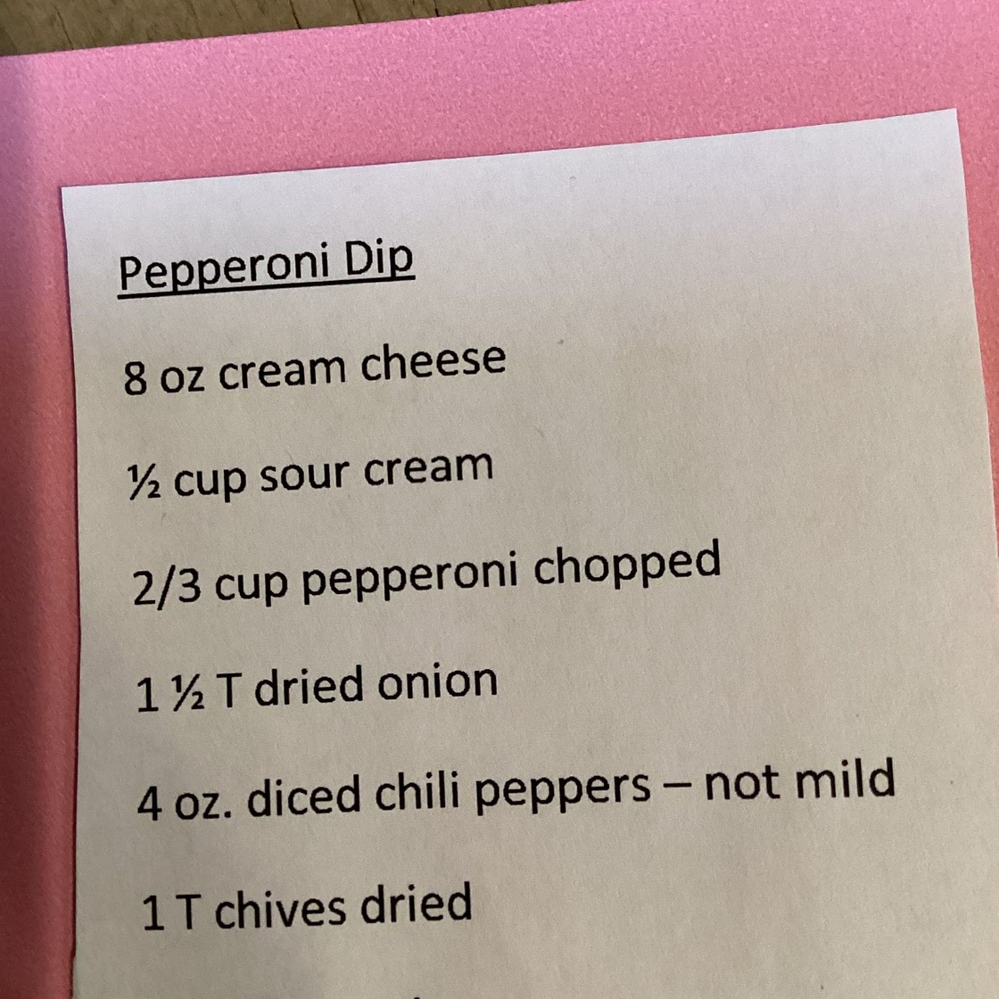 Pepperoni Dip