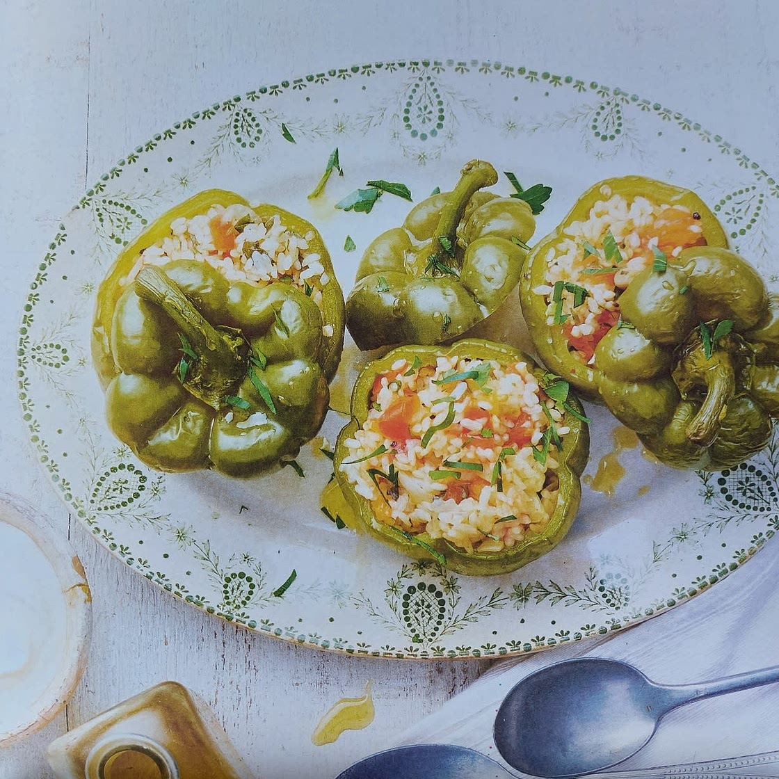 Poivrons farcis au riz