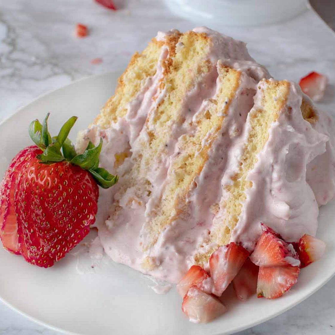 Strawberries and Cream Cake