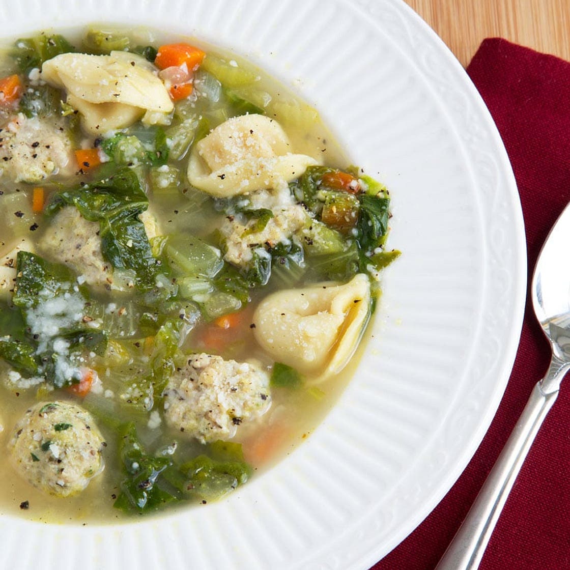 Italian Wedding Soup with Tortellini