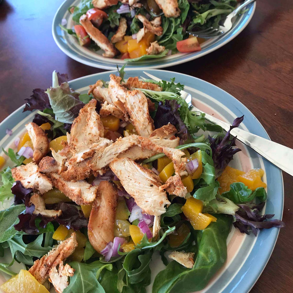 Lime chicken chopped salad