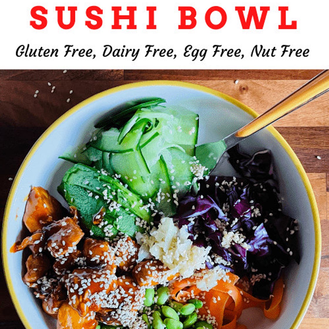 Teriyaki Chicken Sushi Bowl (Gluten-free)