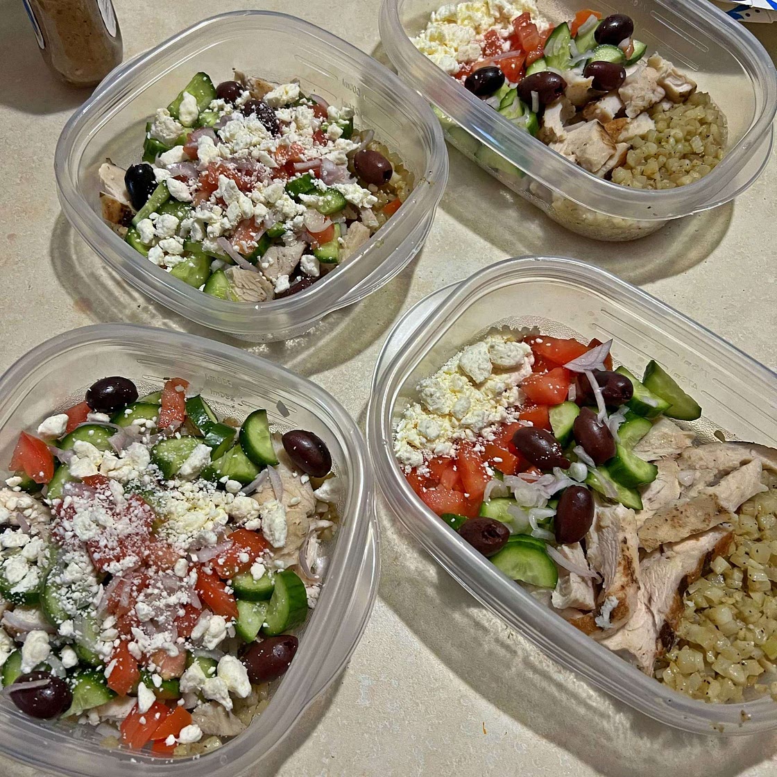Greek Salad Bowl with Chicken
