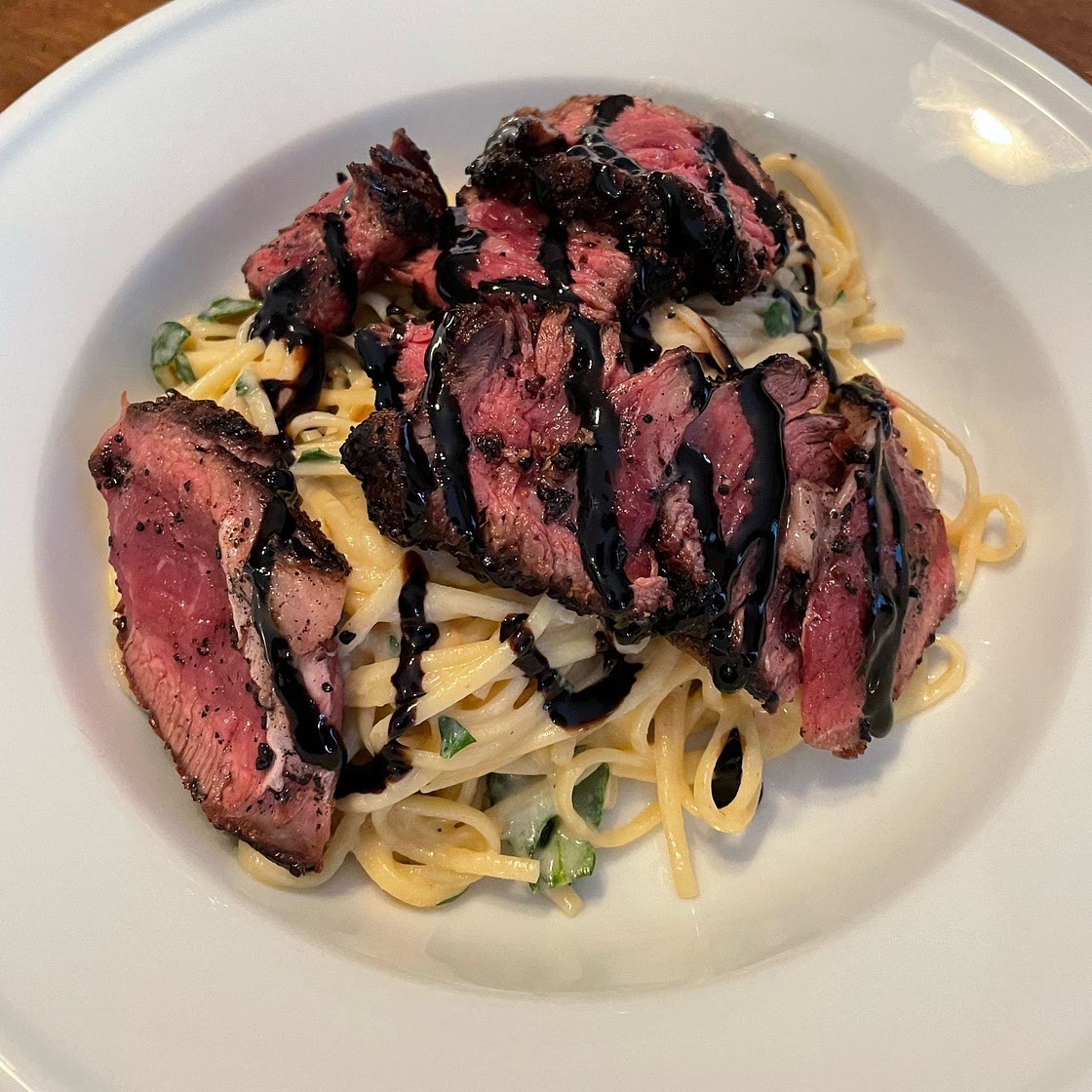 Creamy Steak Fettuccine