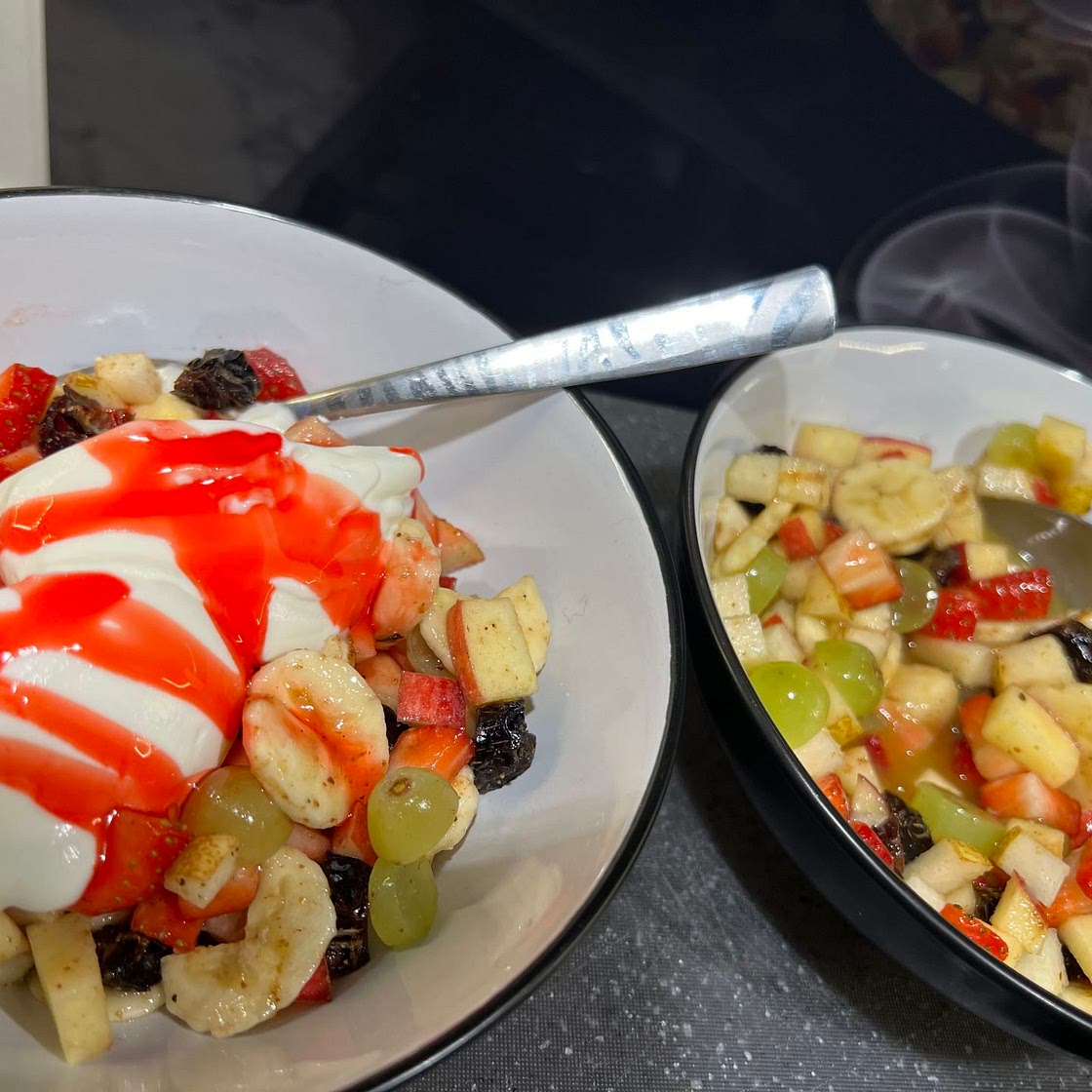 Fruit Chaat, 2 ways