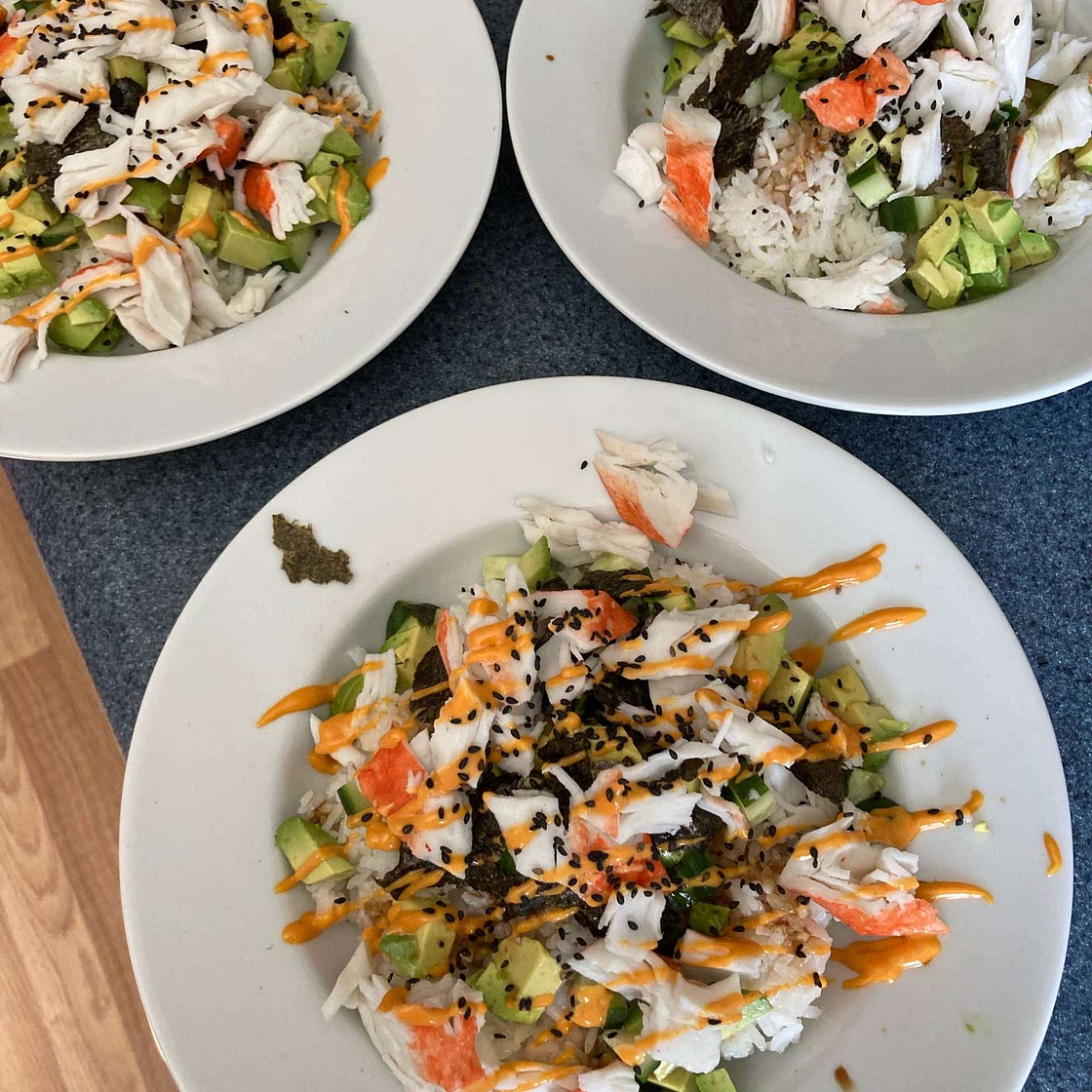 California Roll Sushi Bowls