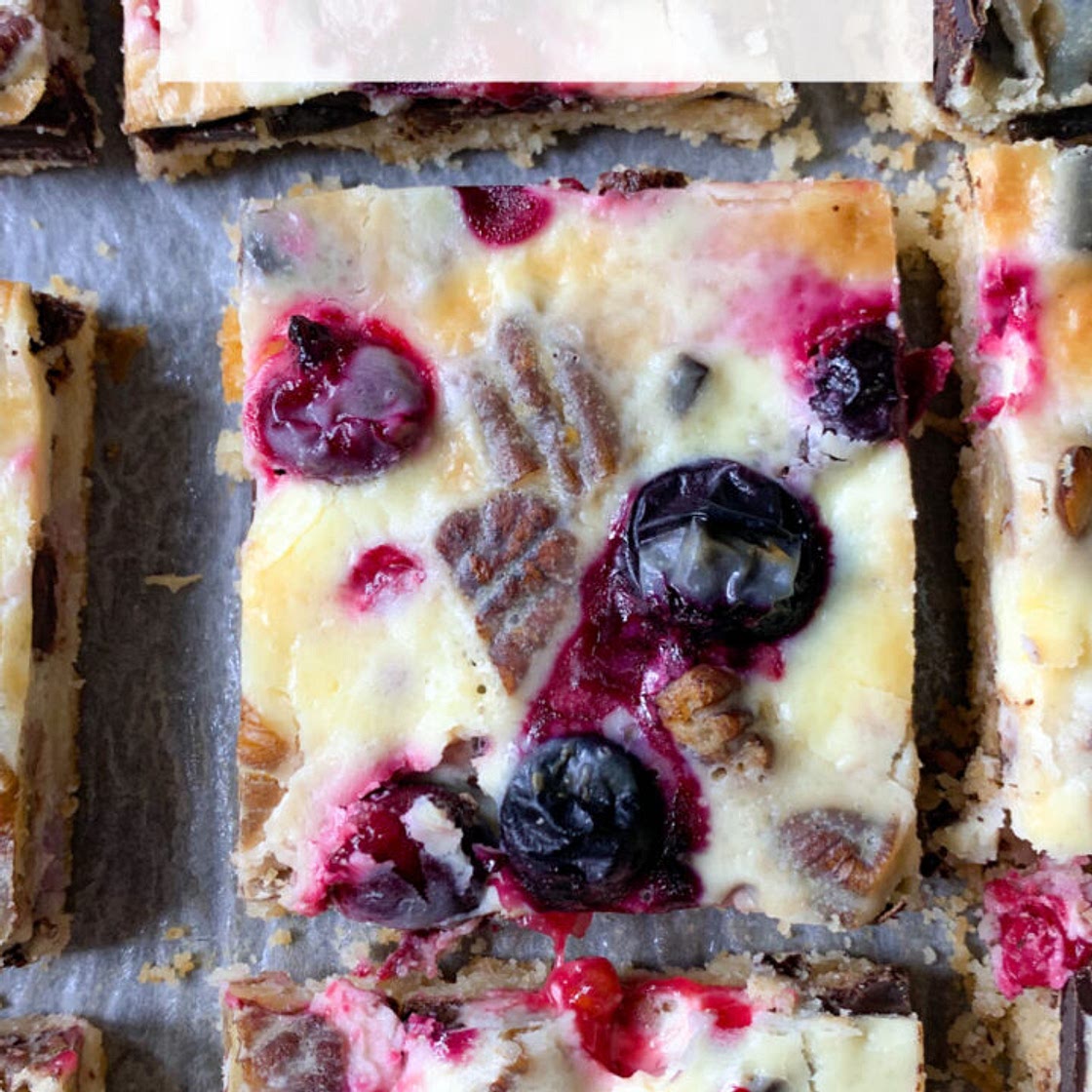 Keto magic cookie bars