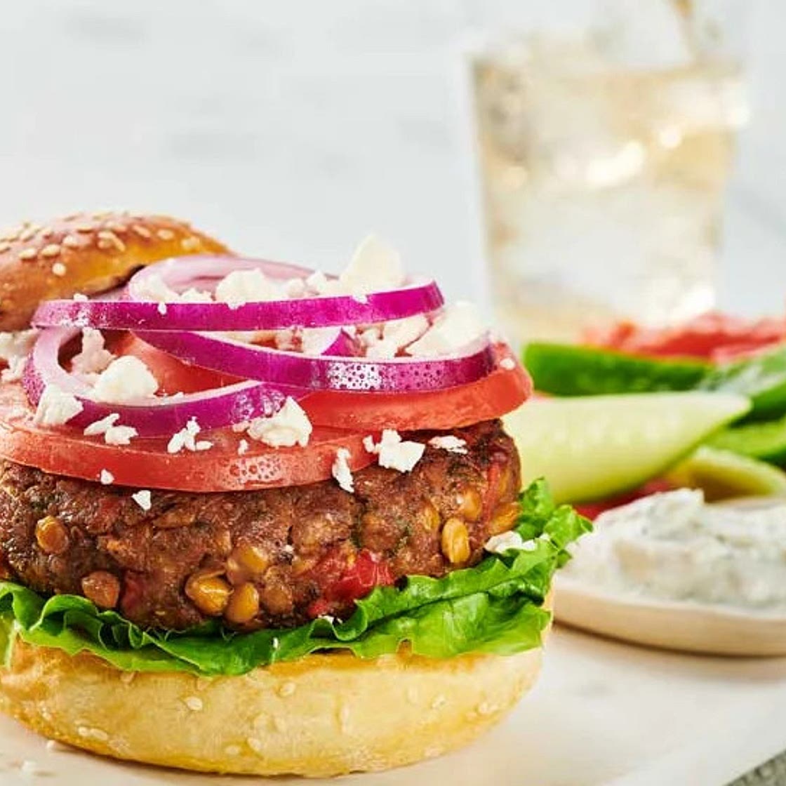 Lentil & Beef Burger