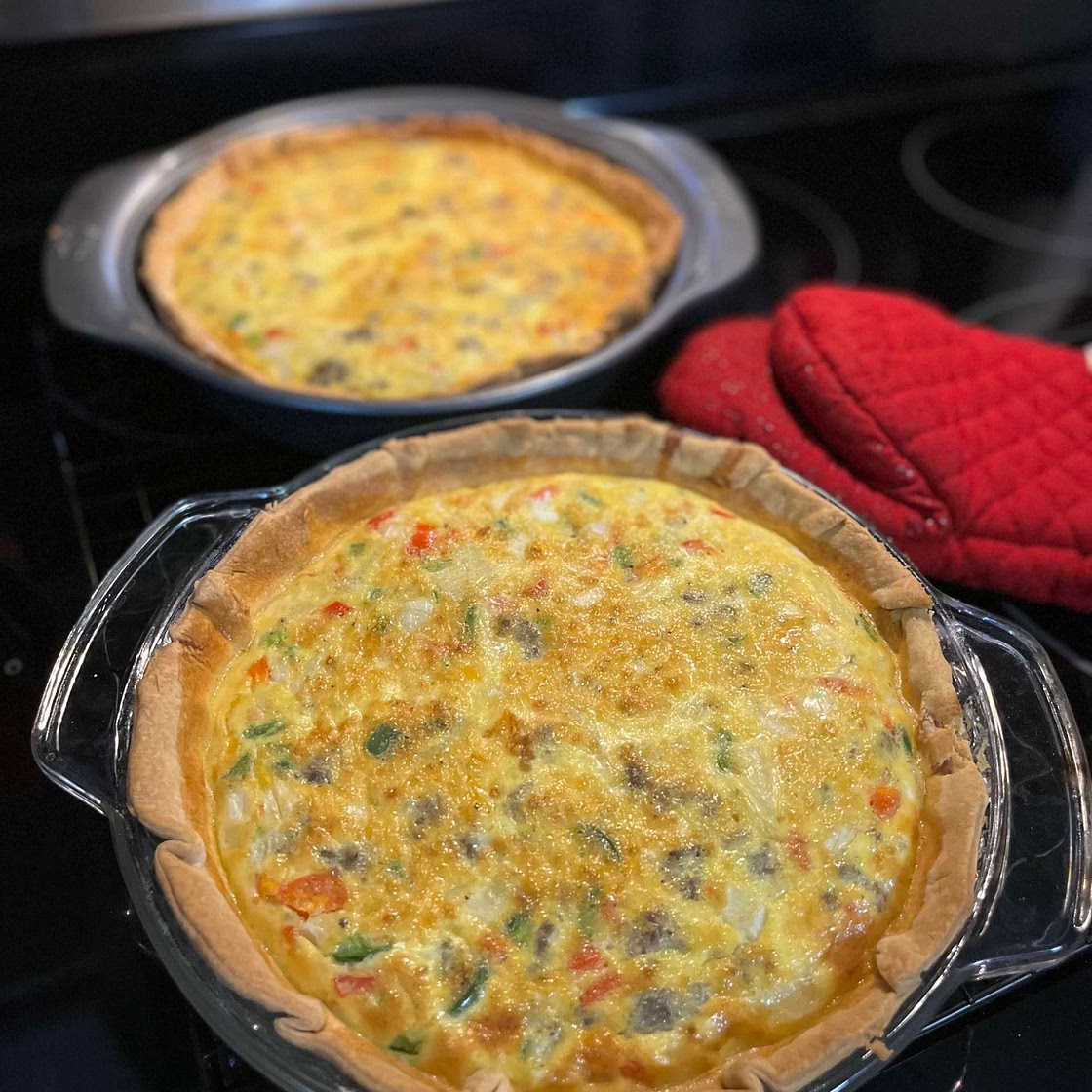 Broccoli & Sausage Quiche