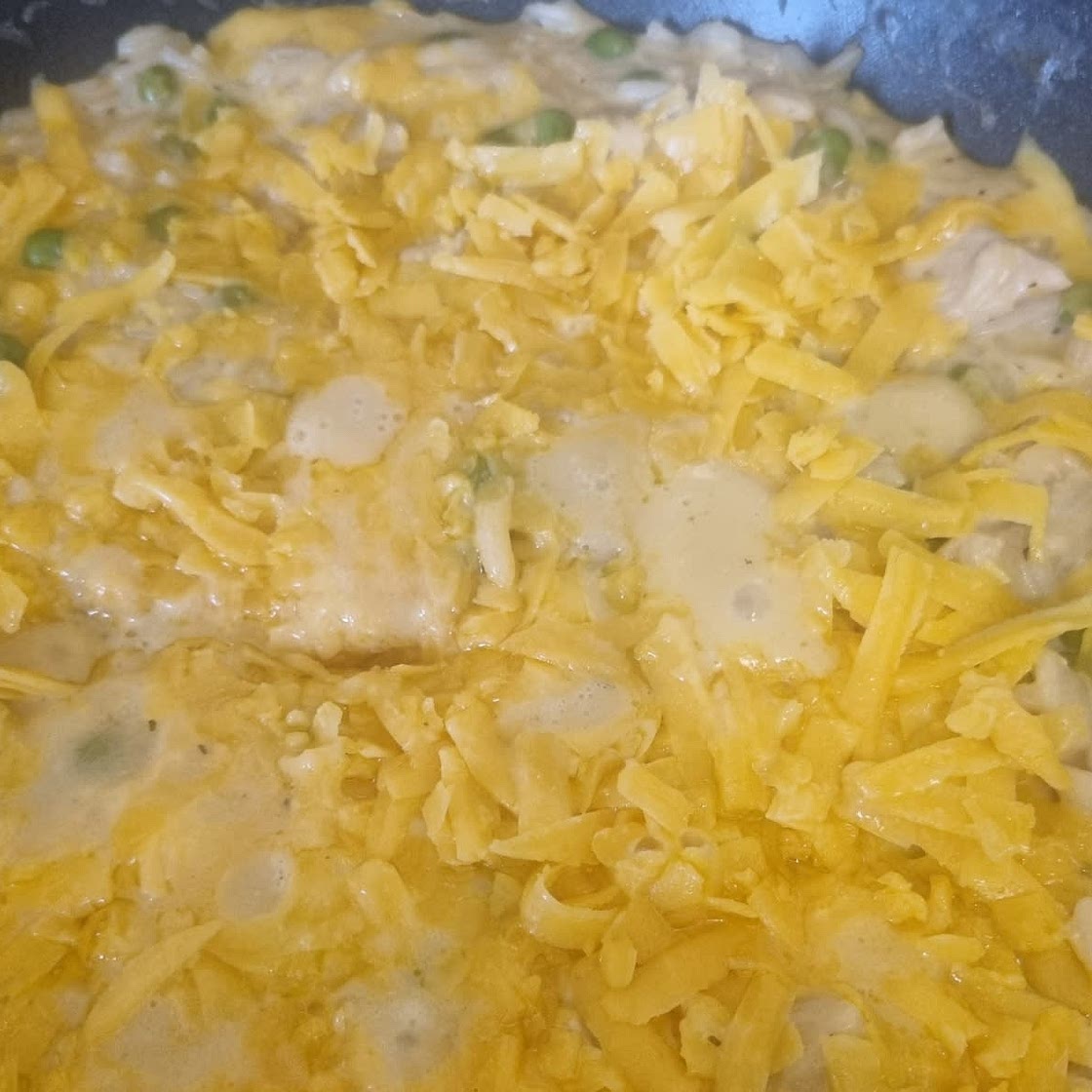 Cheesy Pork and Rice Skillet