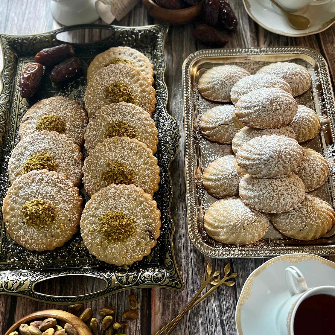 Date and Pistachio Maamoul Cookies