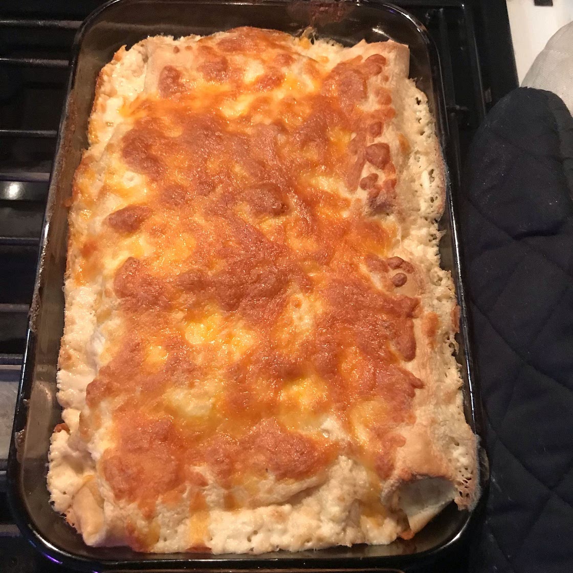 Creamy Chicken Enchiladas