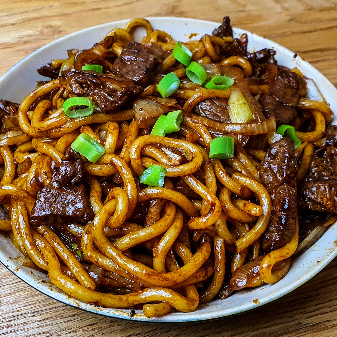 Stir-Fried Beef Udon