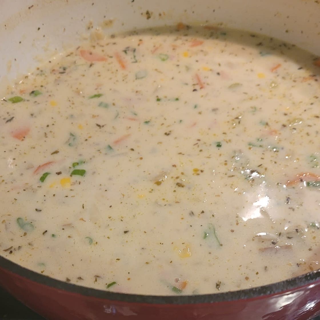 Creamy Ham Potato and Corn Chowder