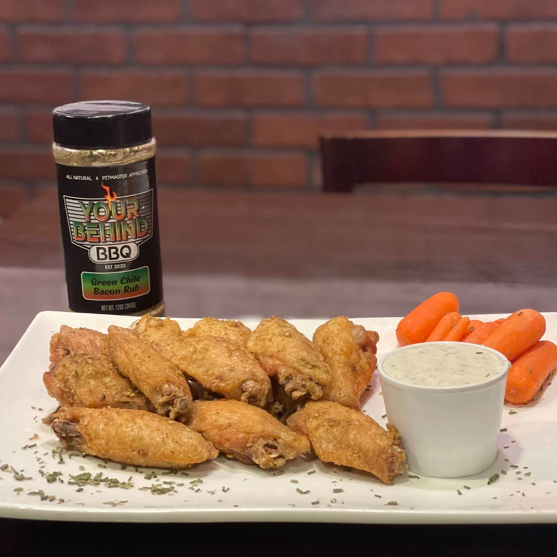 Green Chile Bacon Wings 