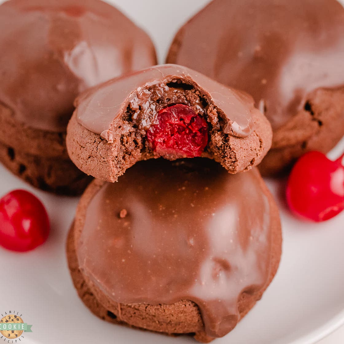 Double Chocolate Cherry Cookies